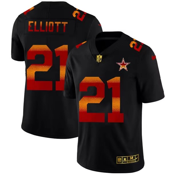 2020 Men Nike NFL Dallas cowboys #21 Elliott black fashion limited jerseys->pittsburgh steelers->NFL Jersey